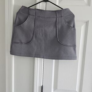 Athleta Gray Cargo Mini Skirt Casual
